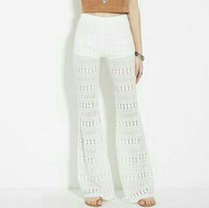 Forever 21 crochet style lace pants